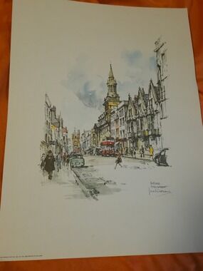 4/$25 Deal! Vintage Oxford High Street Scene From London